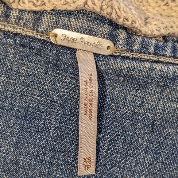 Free People Hooded Denim Jacket (XS) - Picture 2 of 3